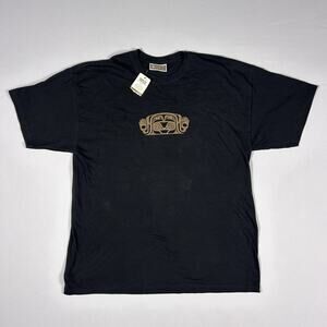 Indigenous Art Graphic Streetwear T-Shirt Native Origins Black Men's XL NWT